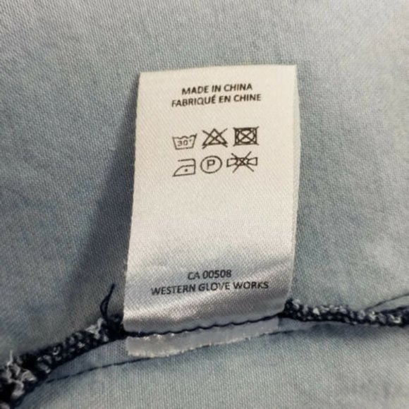 Bootheel Trading Co Cheryl Crow Blue Sleeveless Belted Denim Dress Womens Large - Picture 7 of 11